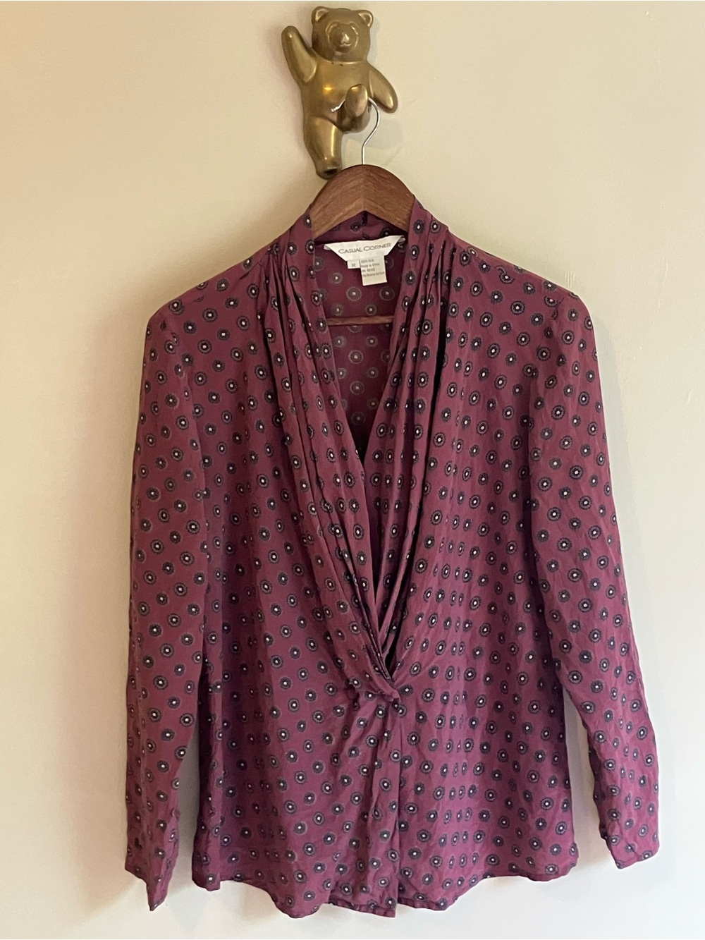 Vintage 100% Silk Top
